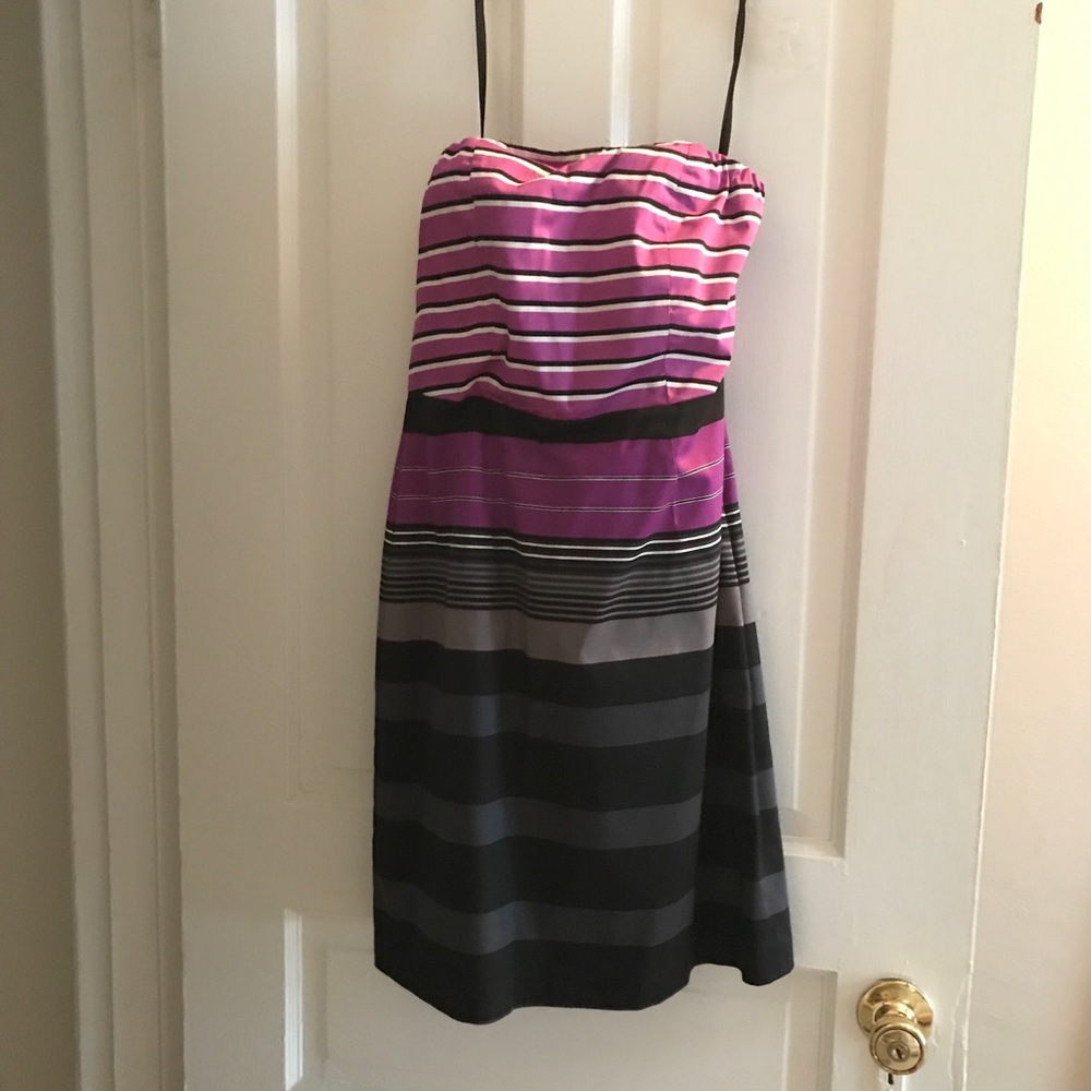 Striped, strapless, Limited Dress.